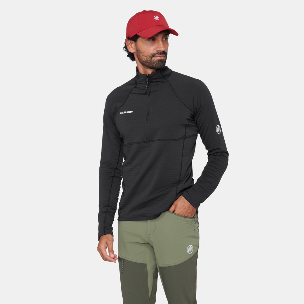 Men's Taiss ML Half Zip Pull Black