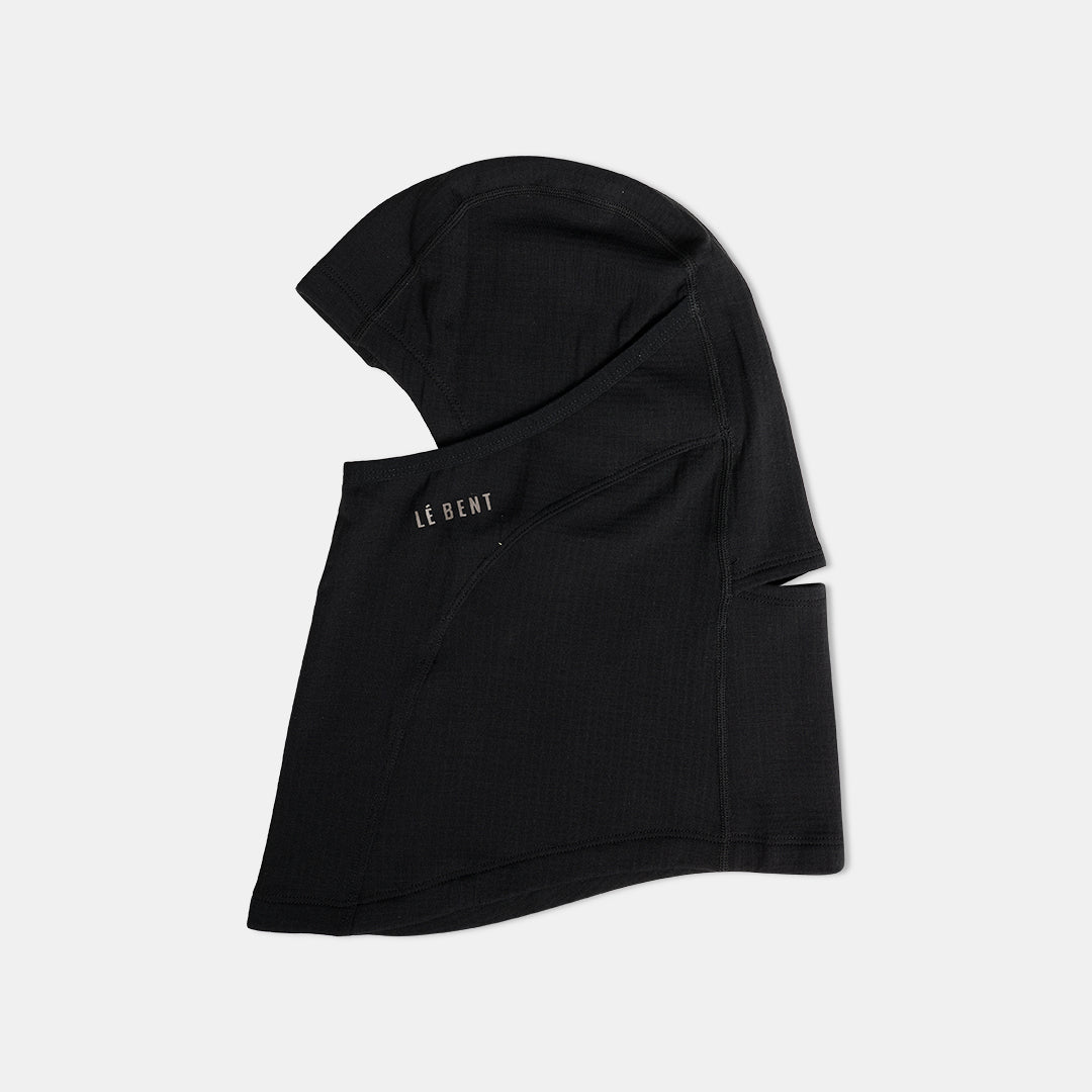 Le Bent Heavyweight Grid Fleece Balaclava Black