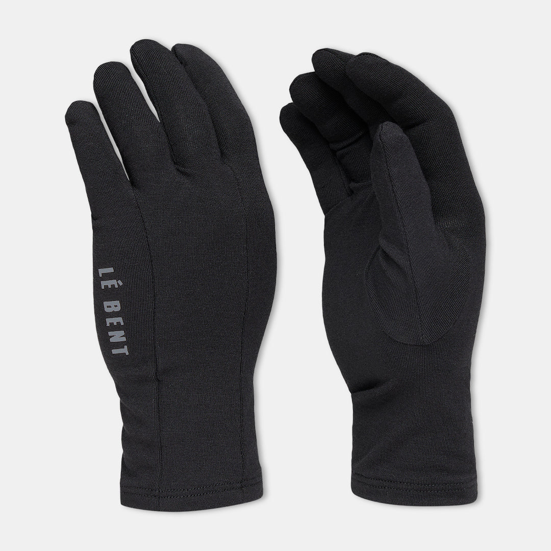 Le Bent Midweight Glove Liner Black