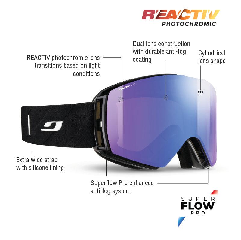 Julbo Launcher Black REACTIV 1-3 High Contrast