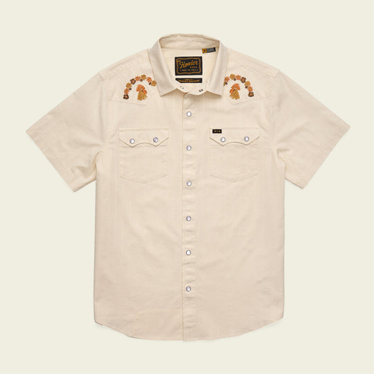 Crosscut Deluxe Shortsleeve Shirt Fowl Play / Off White Dobby