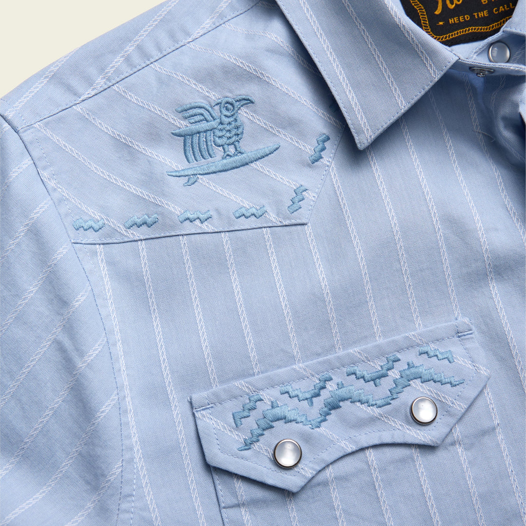 Crosscut Deluxe Shortsleeve Shirt Surfbird / Sky Oxford Dobby