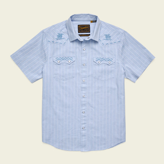 Crosscut Deluxe Shortsleeve Shirt Surfbird / Sky Oxford Dobby