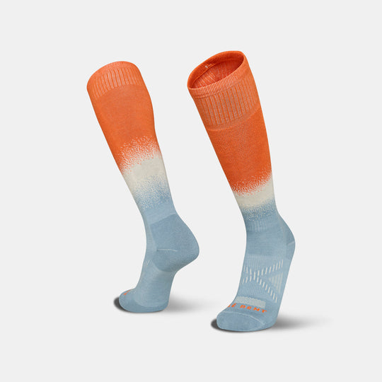 Le Bent Targeted Cushion Fadeaway Snow Sock Frost/Scarlet