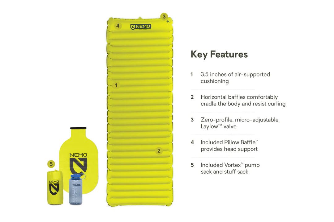 Nemo Atro Non-Insulated Lightweight Sleeping Pad Long Wide