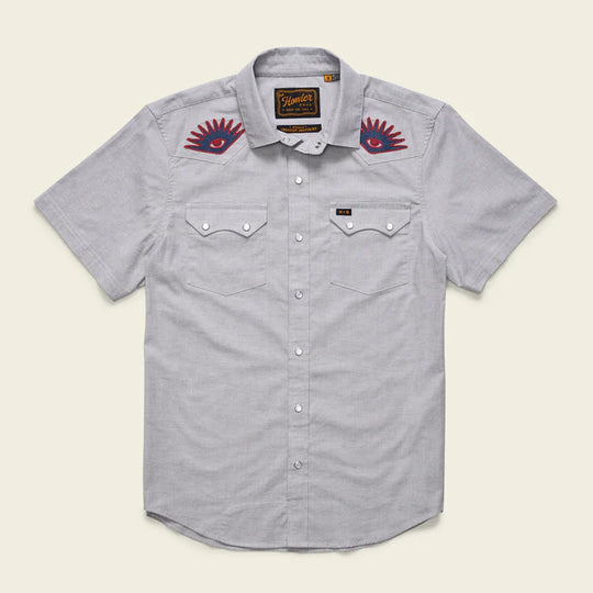Howler Brothers Crosscut Deluxe Shortsleeve Shirt Fowl Play / Off White Dobby M