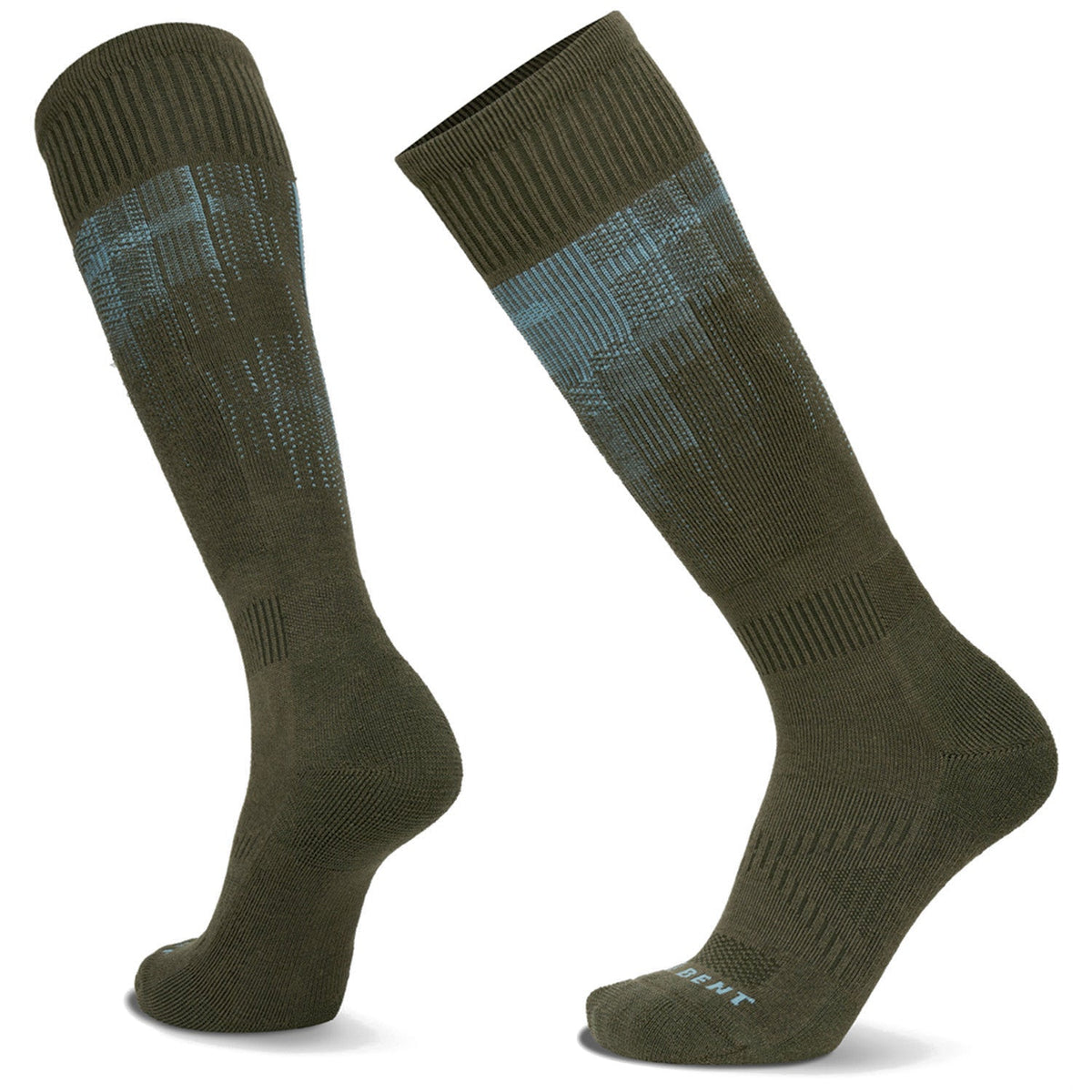 Le Bent Light Cushion Pixel Snow Sock 25/26 Dark Eucalypt S - Dark Eucalyptus