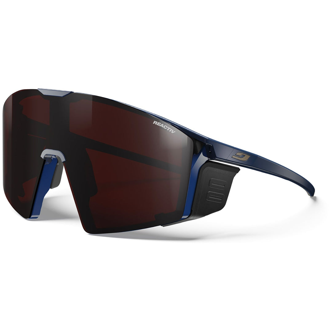 Julbo Edge Cover High Contract Lens 25/26 Blue / Blue with REACTIV 0-4 - Blue/Blue REACTIV 0-4 High Contrast