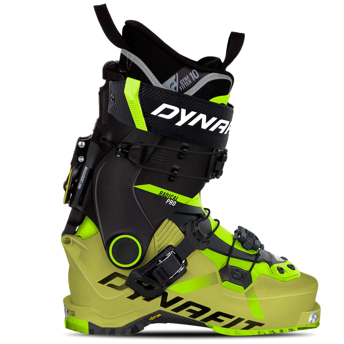 Dynafit Radical Pro ski touring boot, Golden Lime/Ultra Yellow
