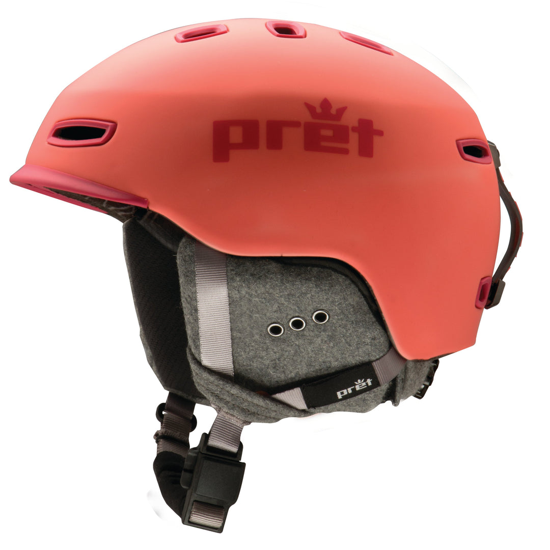 Pret Lyric Helmet Hot Coral S - Rubber Hot Coral