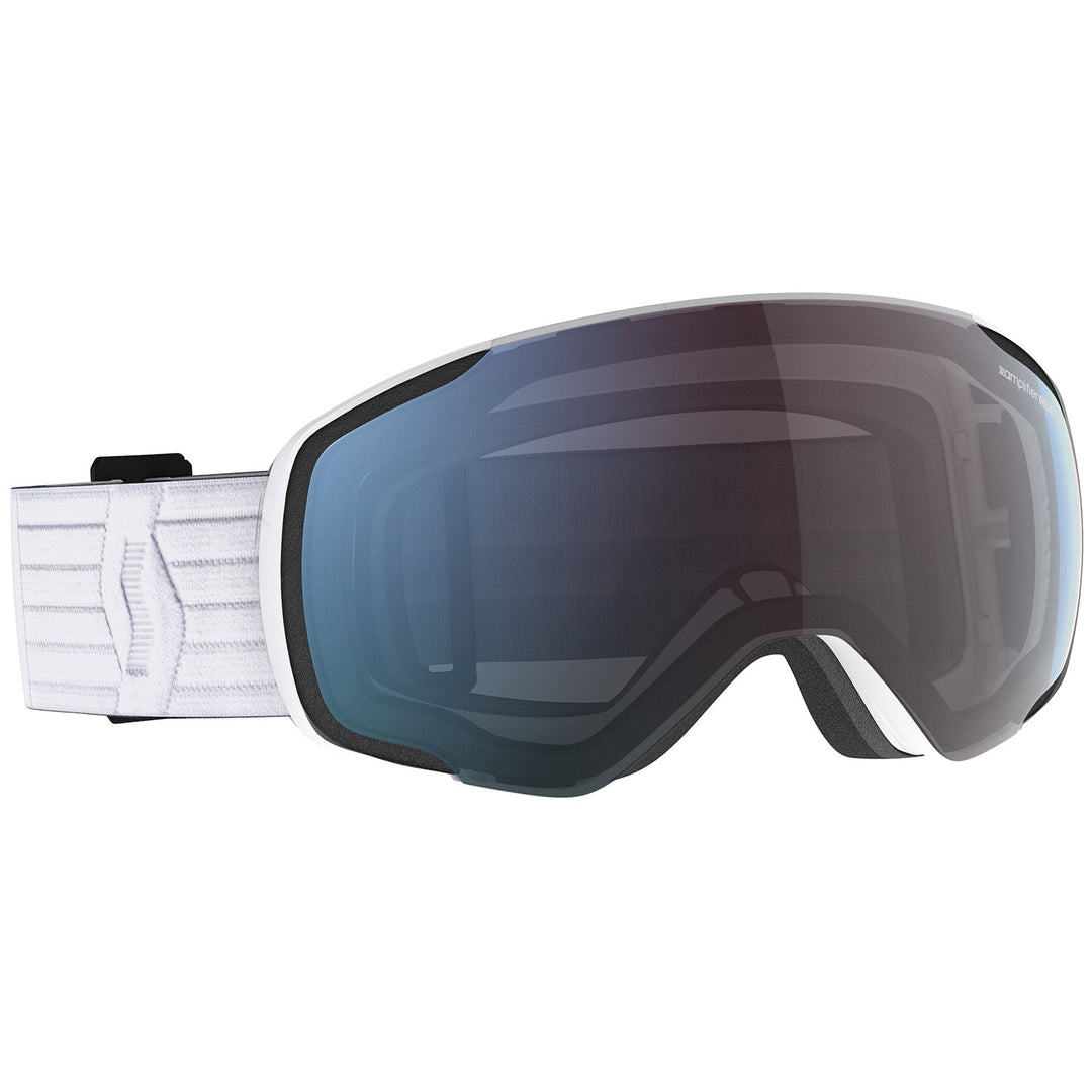 Scott Vapor Goggle White M/L Blue Chrome Lens - White/Enhancer Blue Chrome