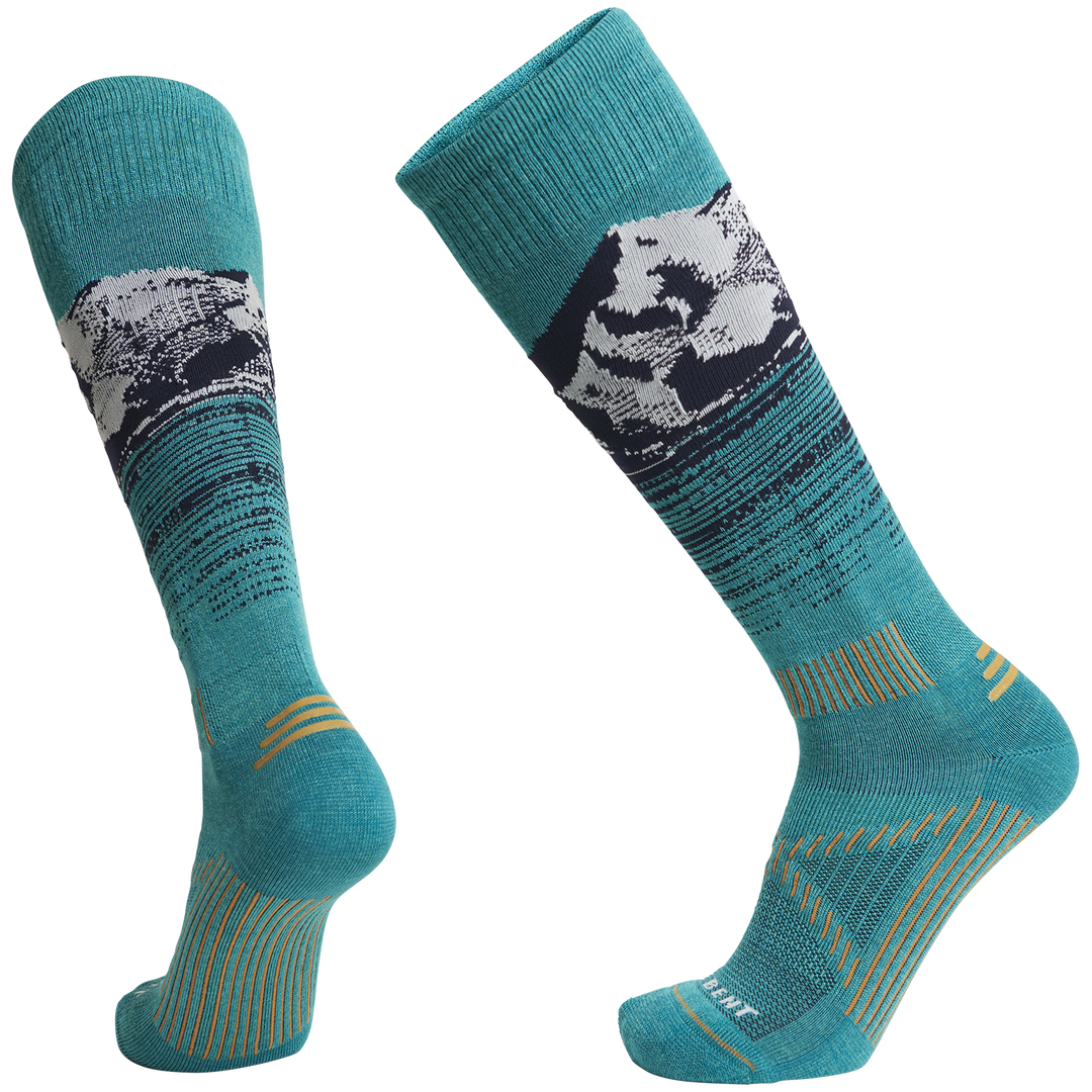 Le Bent Elyse Saugstad Pro Series Snow Sock Teal S