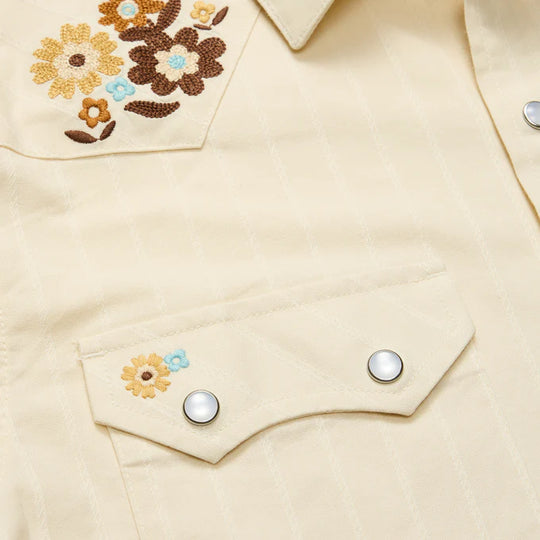 Howler Brothers Crosscut Deluxe Shortsleeve Shirt Fowl Play / Off White Dobby M