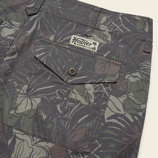 Howler Brothers Quonset Camp Shorts SS26 Tropic Noir / Antique Black 34