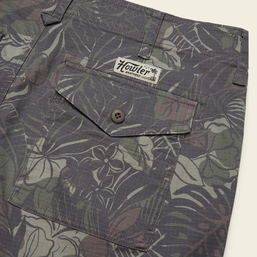 Howler Brothers Quonset Camp Shorts SS26 Tropic Noir / Antique Black 32