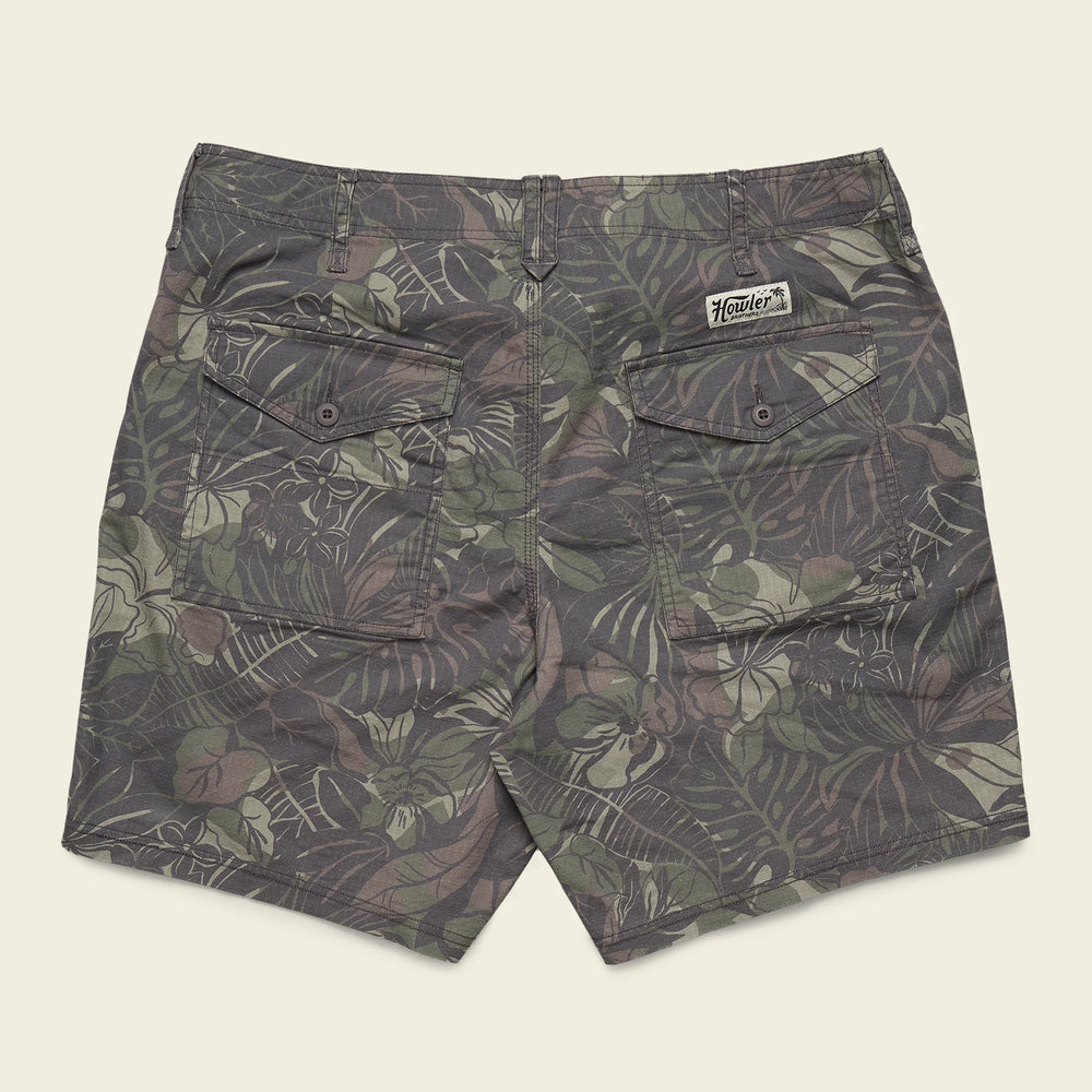 Howler Brothers Quonset Camp Shorts SS26 Tropic Noir / Antique Black 36