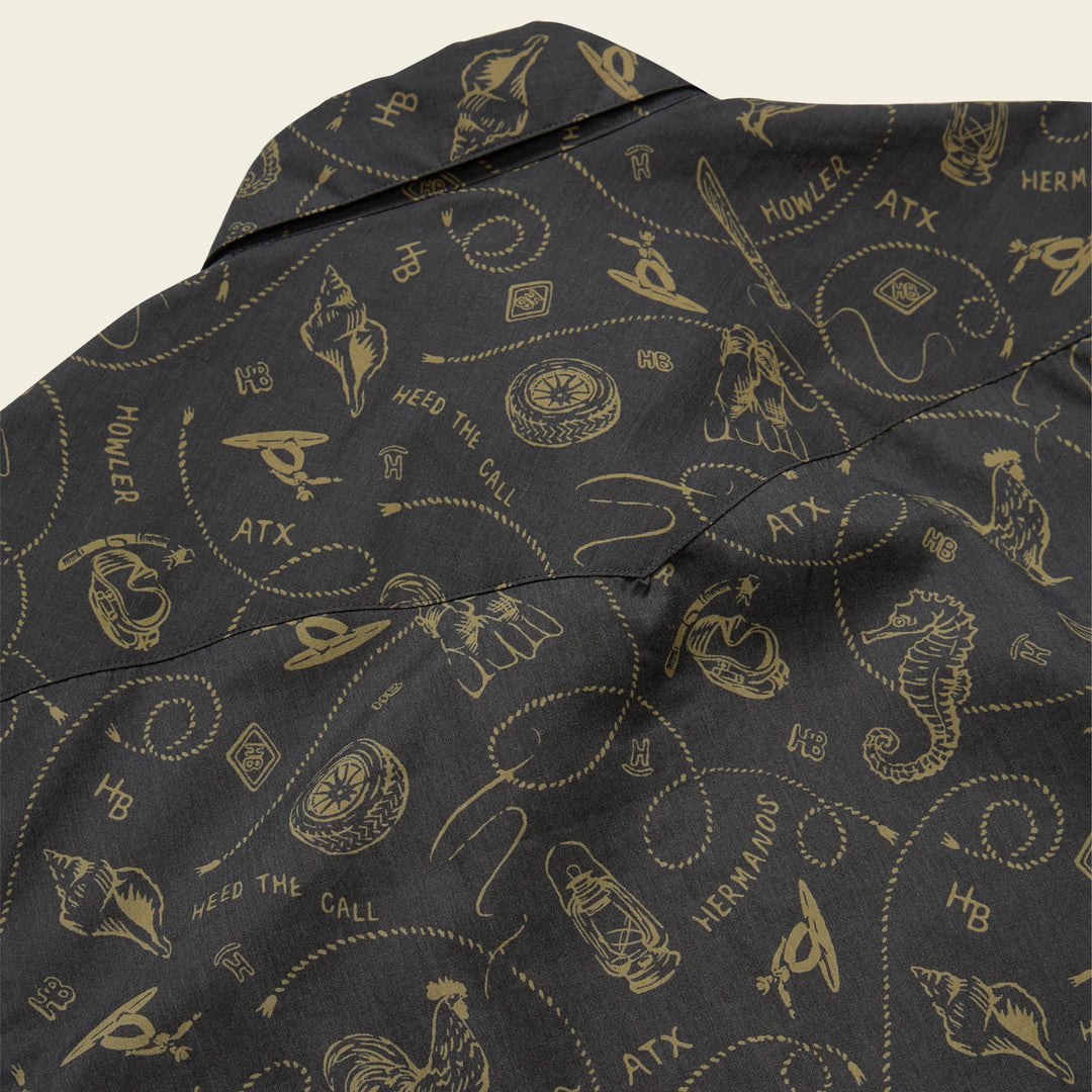 Howler Brothers H Bar B Snapshirt SS26 Sea Rodeo / Antique Black S