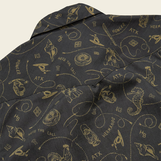 Howler Brothers H Bar B Snapshirt SS26 Sea Rodeo / Antique Black S
