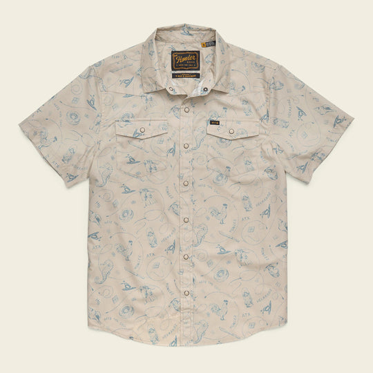 Howler Brothers H Bar B Snapshirt SS26 Sea Rodeo / Antique Black S