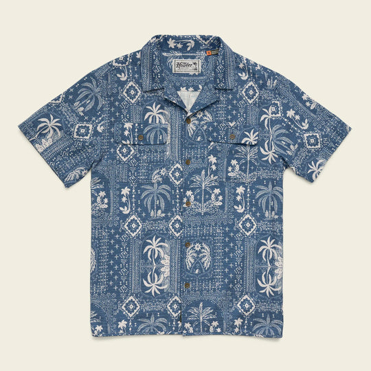 Howler Brothers Shores Club Shirt SS26 Palmetto Prophecy / Storm Blue S